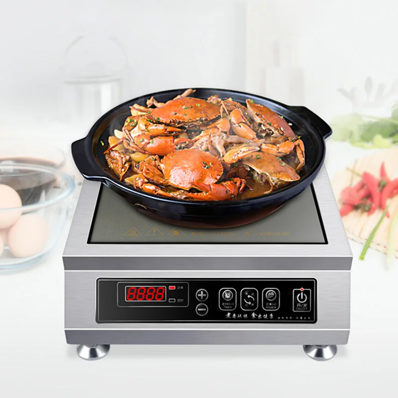 3500w high-power induction cooker commercial induction cooker electric pottery stove smart stir-fry flat convection stove