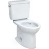 Two-Piece Elongated 1.6 GPF Universal Height TORNADO FLUSH Toilet with CEFIONTECT, Cotton White - CST776CSFG#01 1