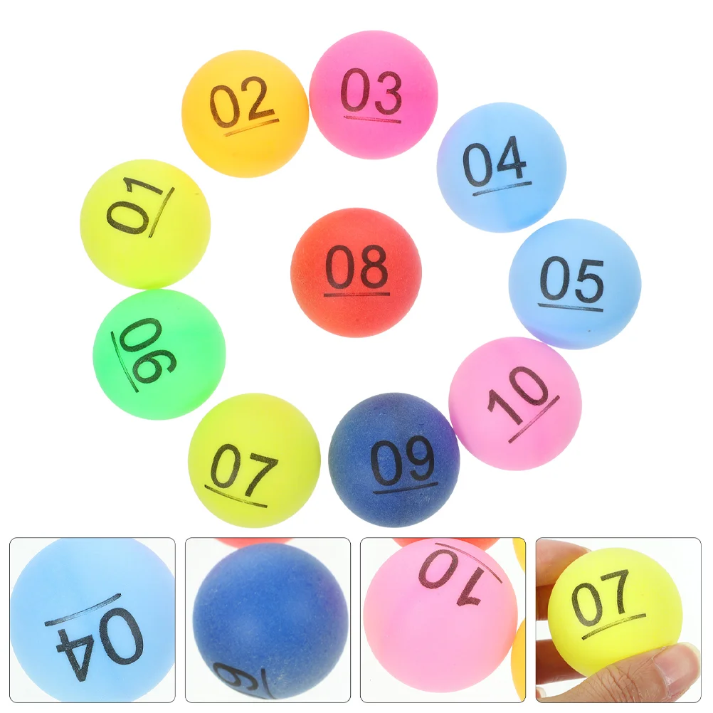 30pcs Party Game Balls Plastic Numbered Balls Small Lottery Game Props Party 1-30 Lottery