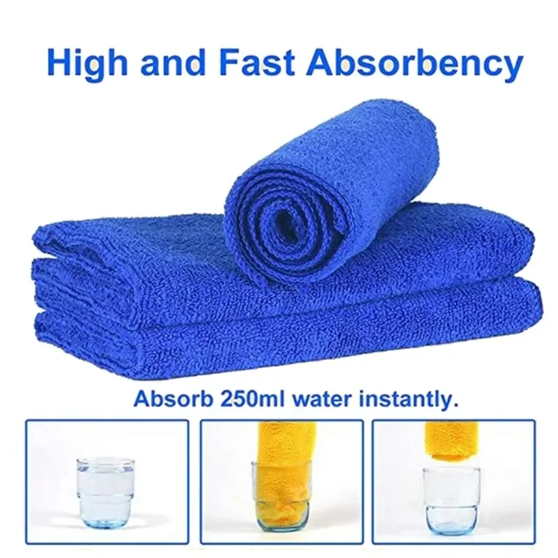 1/3/5/20pcs Car Cleaning Towel Microfiber Cleaning Cloths 30x30cm Auto Washing Glass Tools Soft Small Towel Car Wash Supplies