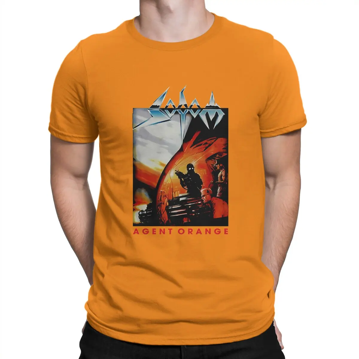 thumbnail image 1 of Camiseta de hombre Sodom, banda Agente Naranja, camiseta de moda, Harajuku, ropa urbana, hipster, 1 of 7
