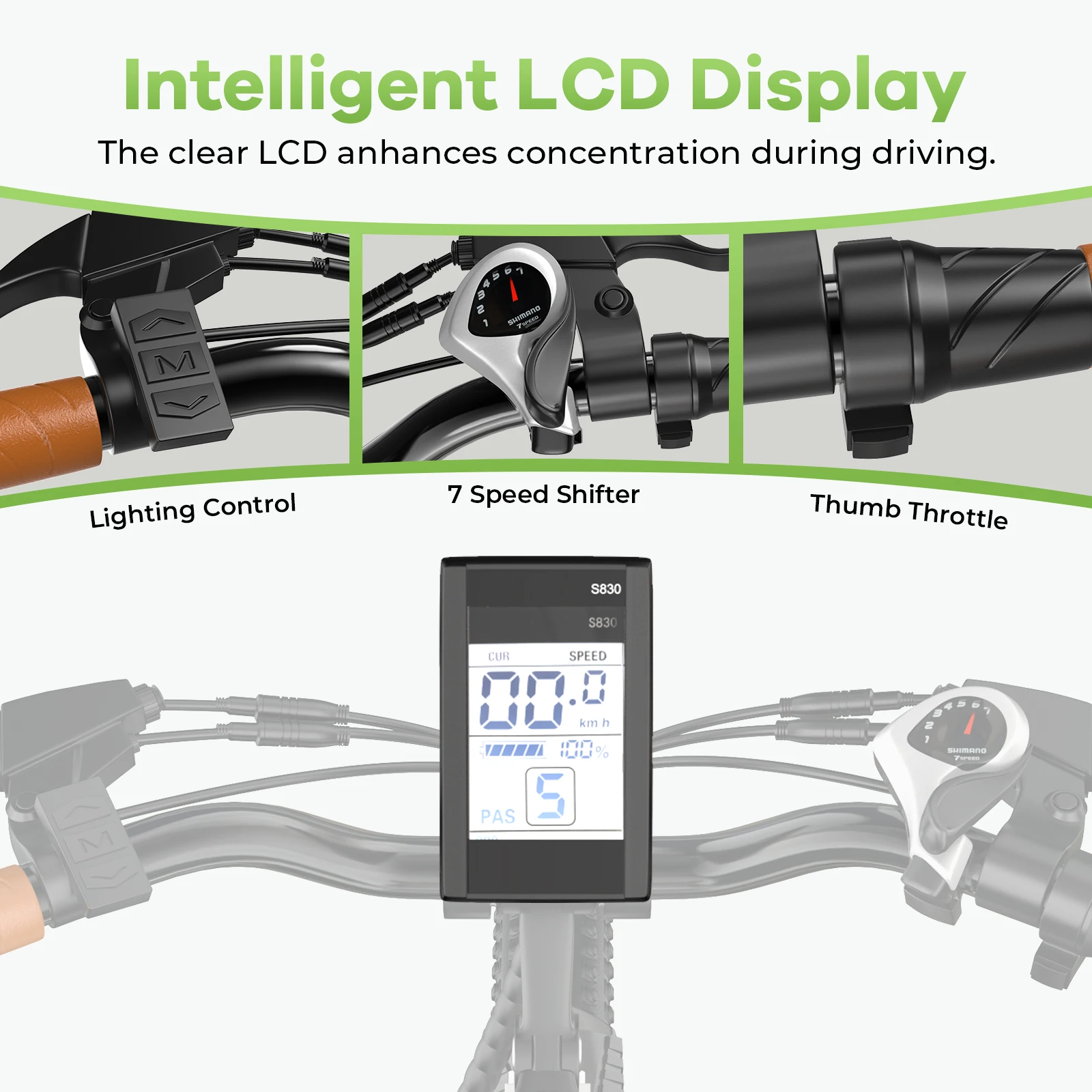 Cybervelo 26" Step-Thru Electric Bike for Adult,1000w Peak Motor 80Miles Range, 14ah Removable Battery City Commute Ebike EK2