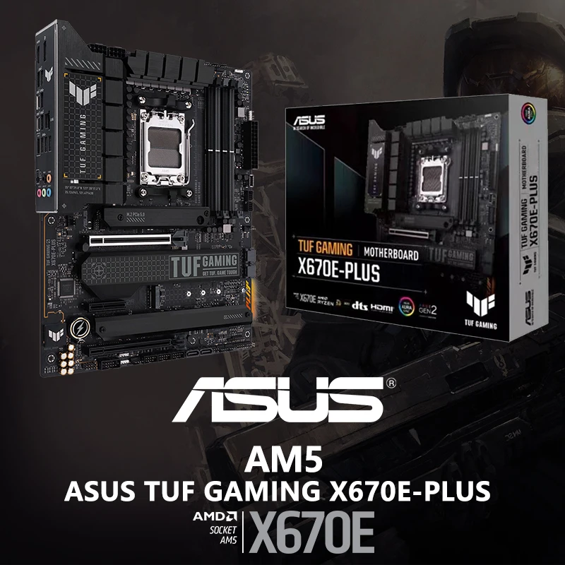 ASUSTUFGAMINGX670EPLUSATXX670AM5GamingMotherboardDDR56400Mhz