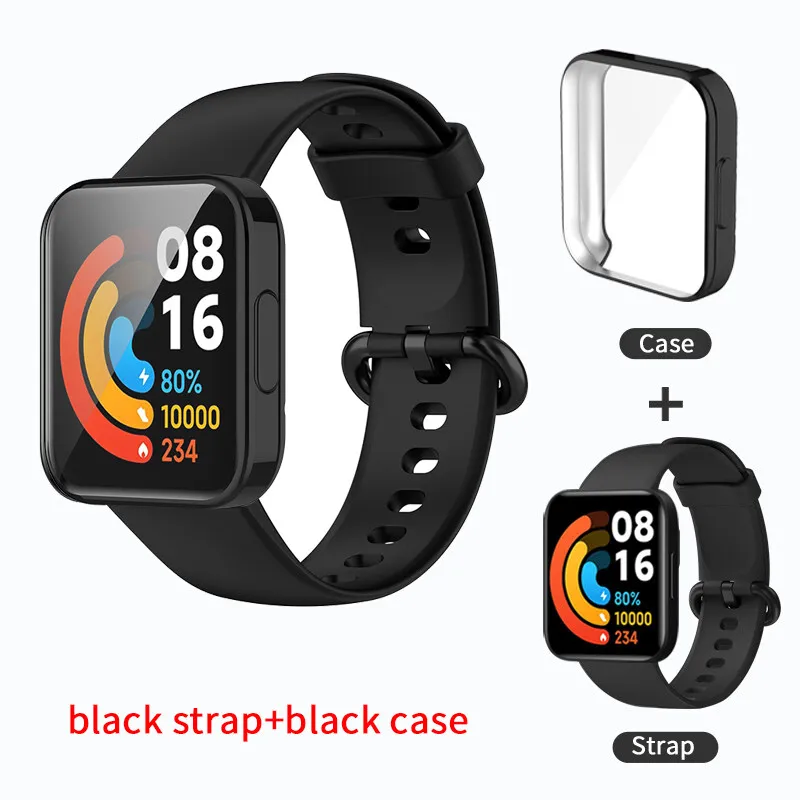 Silicone Protective Strap and Case for Smart Watch - Premium Wristband Bracelet Accessories