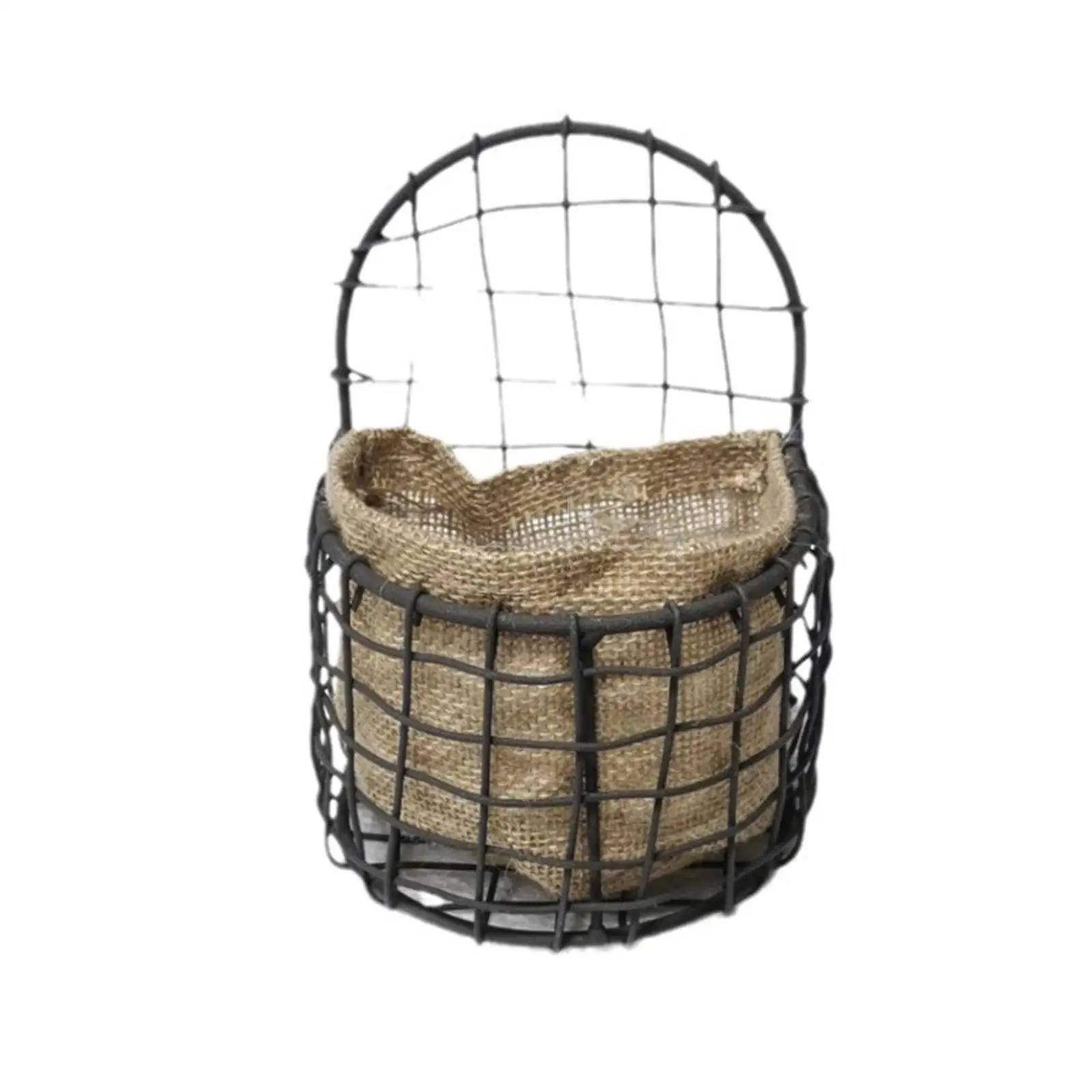 Wall Mounted Basket Hanging Planter Flower Pot Stand Iron Wire Mesh Basket for Garden Balcony Yard Backyard Retro Design Storage Wall Mounted Basket Hanging Planter Flower Pot Stand Iron Wire Mesh Basket for Garden Balcony Yard Backyard Retro Design Storage