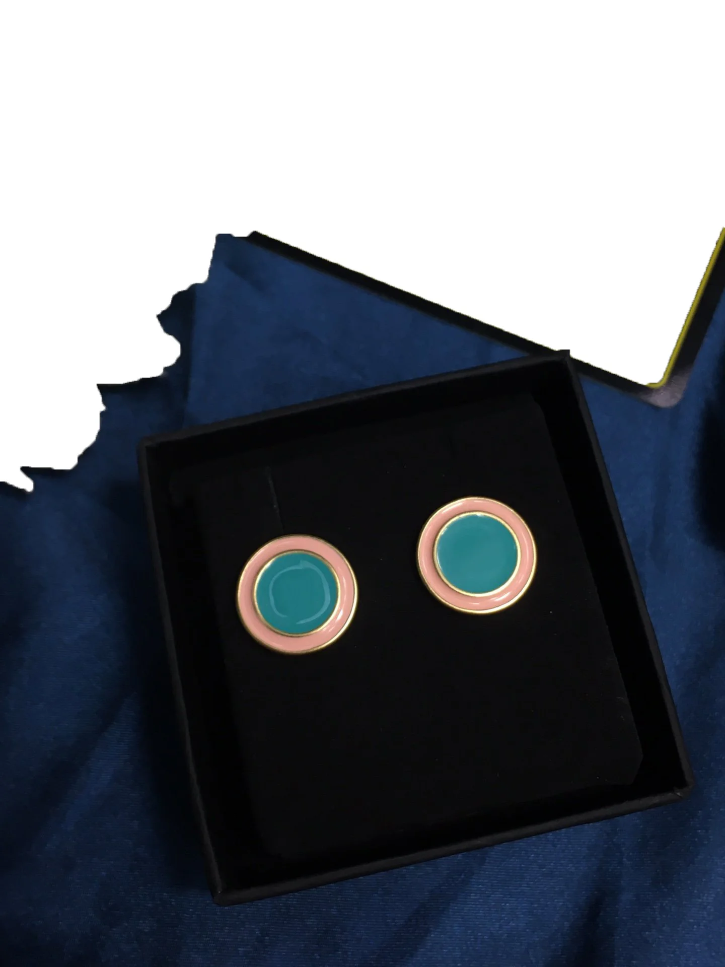 2022 Hot Trend Brand Oil Dripping Color Round Earrings Ear Studs Everyday Wear Versatile Jewelry Atmosphere Banquet