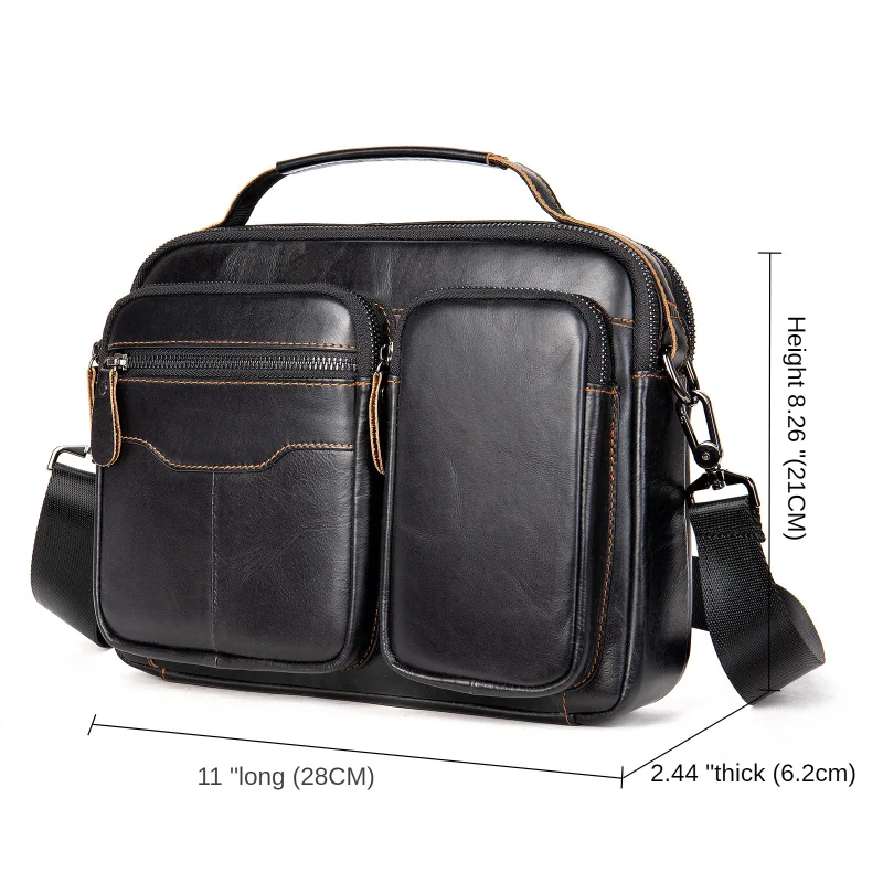 Business Men's Briefcases Men Bags Genuine Leather Bag for Document Office Bags for Men High Quality Briefcases Man