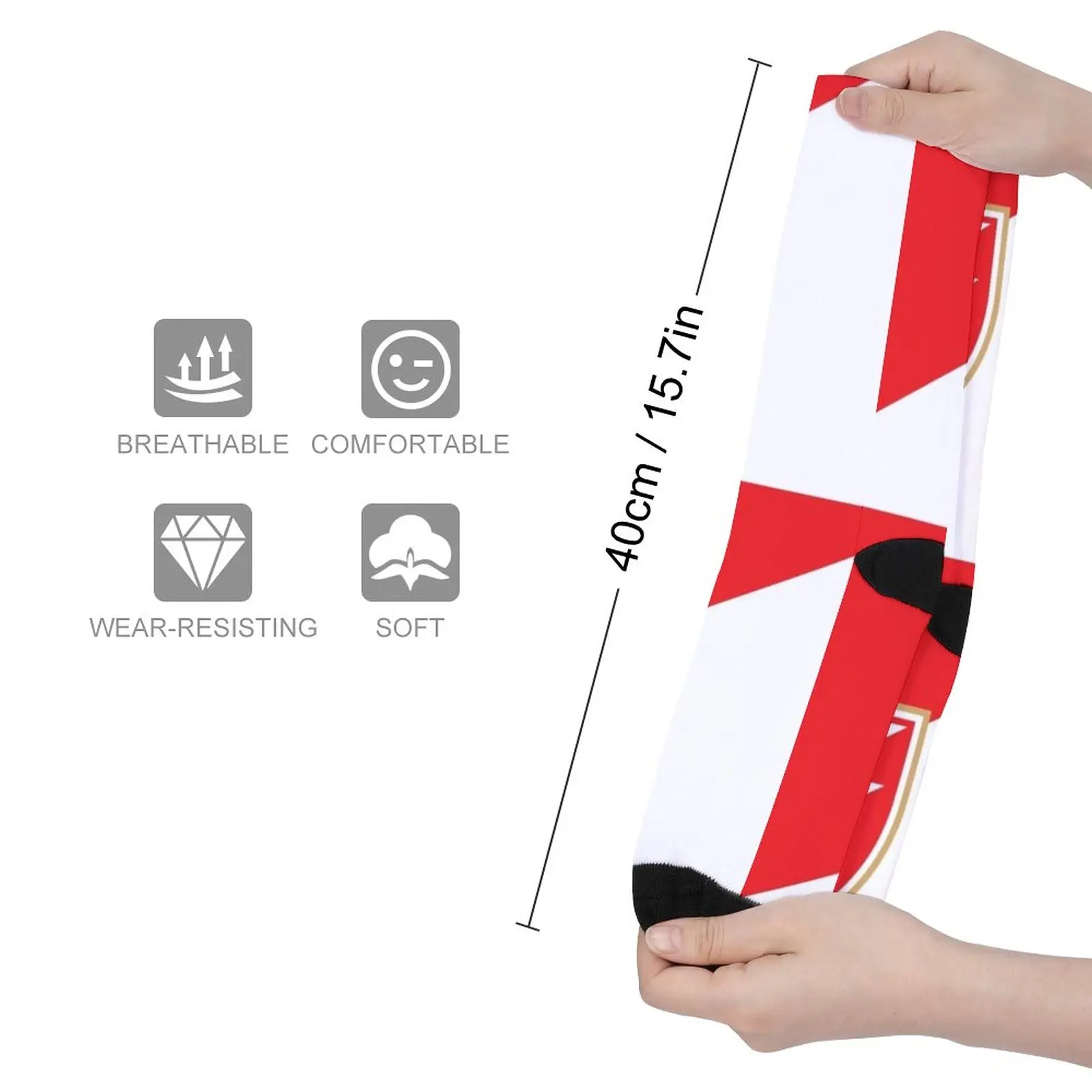 Moja Crvena Zvezda Beograd Serbian Love Delije Socks sheer socks men hiphop