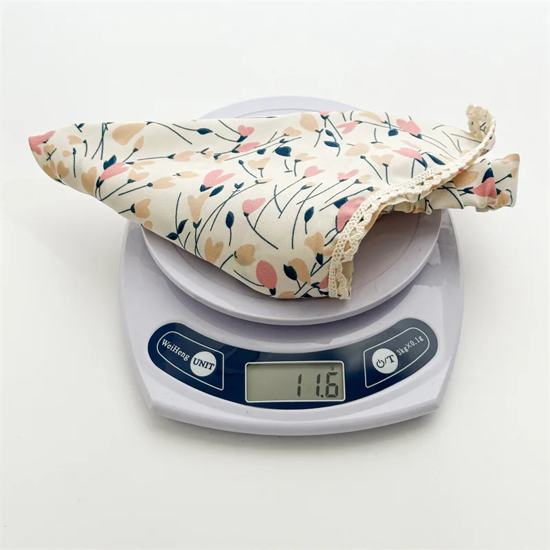 Floral Triangle Headscarf for Women 2025 - Cotton Bandana Scarf with Lace Edge, Summer Beach Hair Accessory