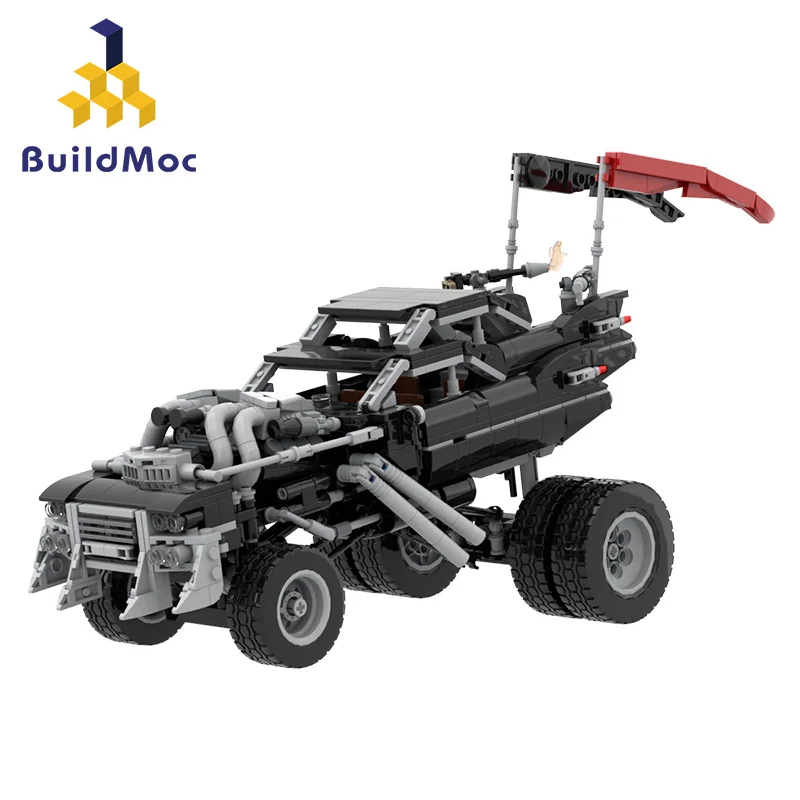 

BuildMoc Desert Battlefield Speed Sports Car Building Blocks Buggy Off-Road Crazy West High-Tech Sand Vehicles Construction Toys