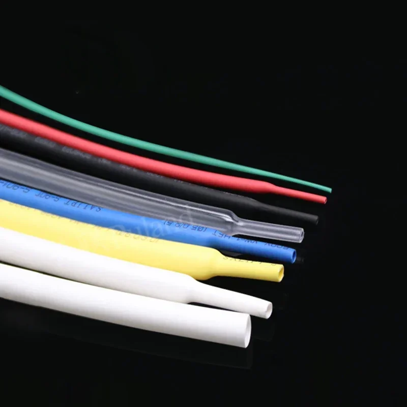 Heat Shrink Tube 1 Meter Dia 1 2 3 4 5 6 7 8 9 10 12 14 16 20 25 30 40 50 mm 2:1 Polyolefin Thermal Cable Sleeve Insulated heat shrink tube