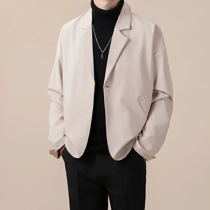 Spring Men Youth Blazer Korean Suits & Blazer High Quality Classic Fashion Blazers Male Handsome Solid Color Business Coats