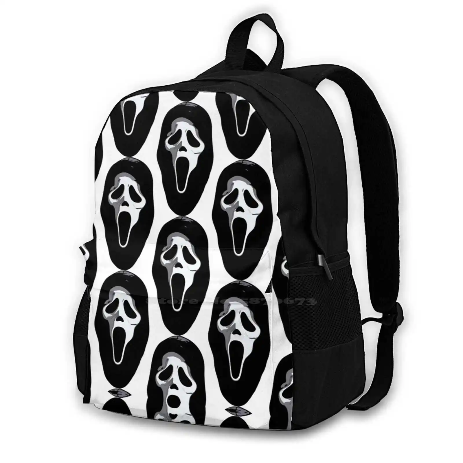 

Ghost Face Women Men Teens Laptop Travel School Bags Scream Ghost Face Billy Loomis Sidney Prescott Stu Tatum Thriller 90S