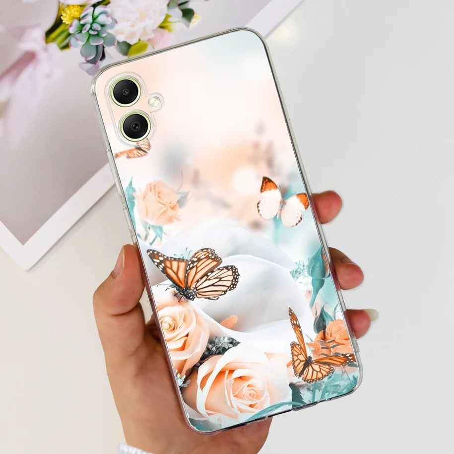 Fashion Butterfly Soft Silicone Back Cover Case for Samsung Galaxy A05/A05S (2023)