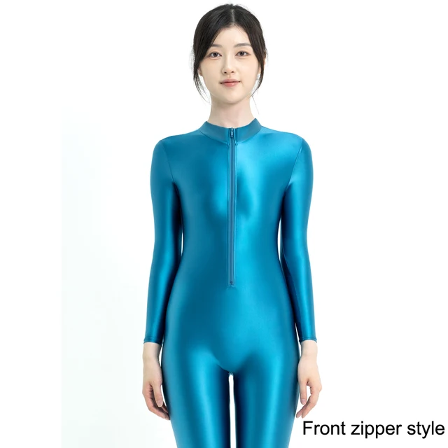 GOCTRN] ラテックス キャットスーツ グローブとソックス バック