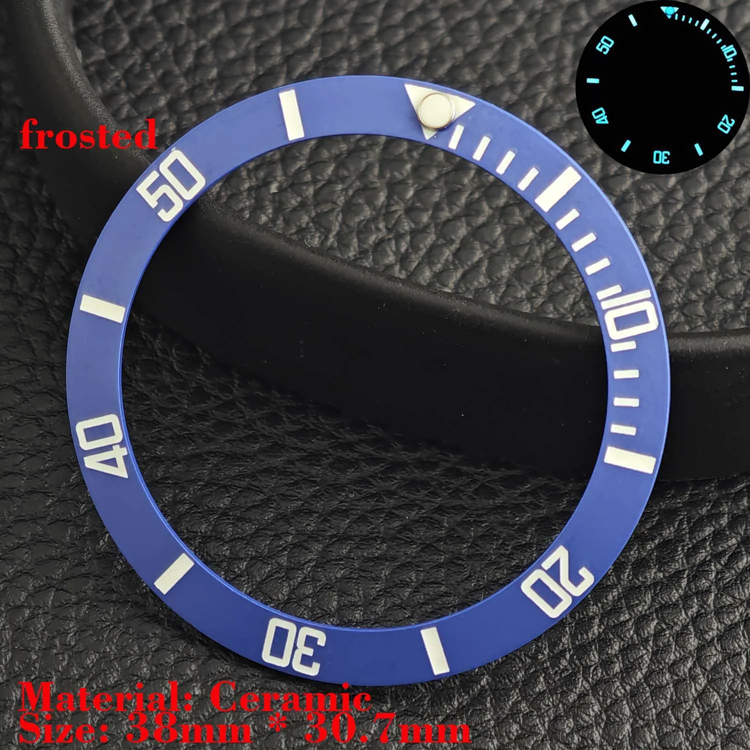 Ceramic Luminous Bezel Insert for Men's Watch - Premium Replacement Accessory