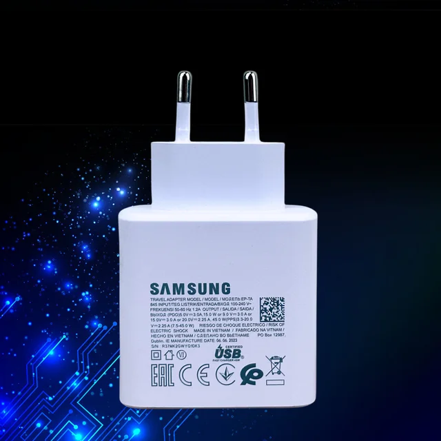 Carregador Samsung Super Rápido de 45W