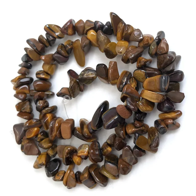 Natural Stone Beads for Jewelry Making - Irregular Crystal Quartz Gravel Beads, 16-Inch Strand