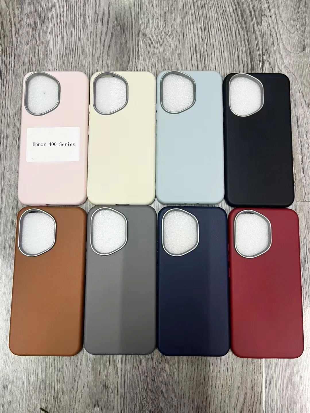 Leather Skin Soft TPU Slim Cover with Camera Protection and Removable Shockproof Design - 400 Lite Series