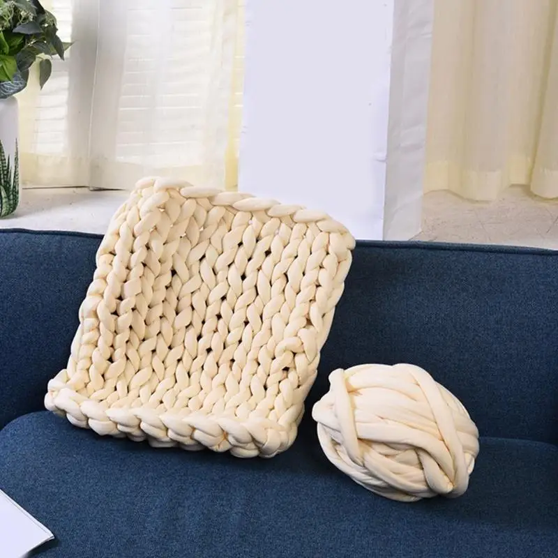 C7AC 뜨개질을 위한 다중목적 부피가 큰 면 털실 18.59YardX2cm 연약한..