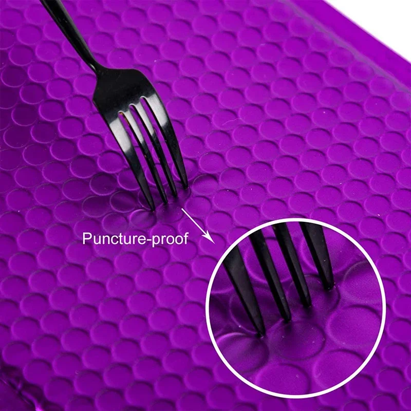 10pcs 버블 메일러 폴리 패딩 메일 링 포장 패딩 셀프 인감 가방 핑크 선물 봉투 배송 보라색 봉투