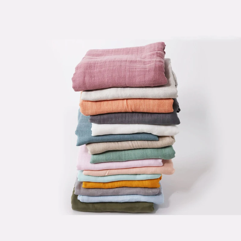 Bamboo Blanket Muslin Cotton Baby Blanket 2 Layers Gauze Newborn Swaddle Wrap Kids Bath Towel Outing Stroller Cover