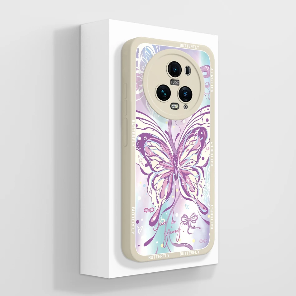 Floral Design Soft Silicone Phone Case with Full Protection