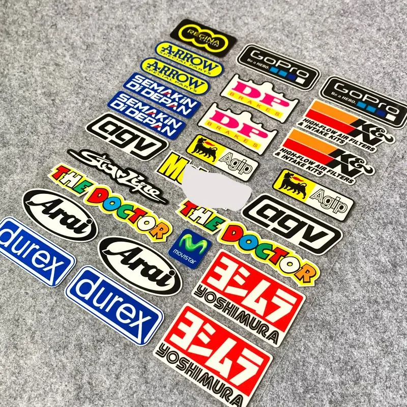 Reflective stickers Decals Motorcycle accessories For HONDA SUZUKI KAWASAKI BAJAJ
