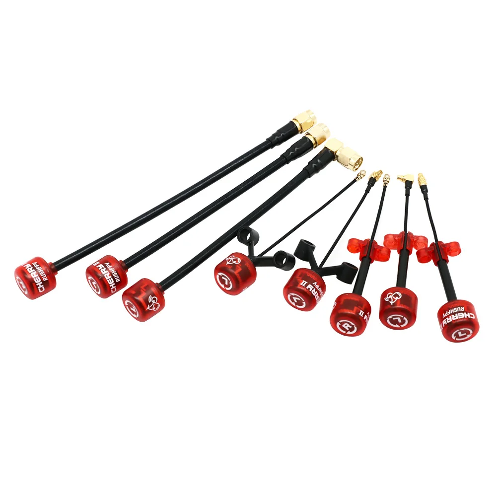 1pcs RUSHFPV CherryII Generation 5.8Ghz 1.8dbi LHCP/RHCP Long Range FPV Antenna MMCX/ SMA/ UFL/ SMAULTRA Plug For FPV Drone