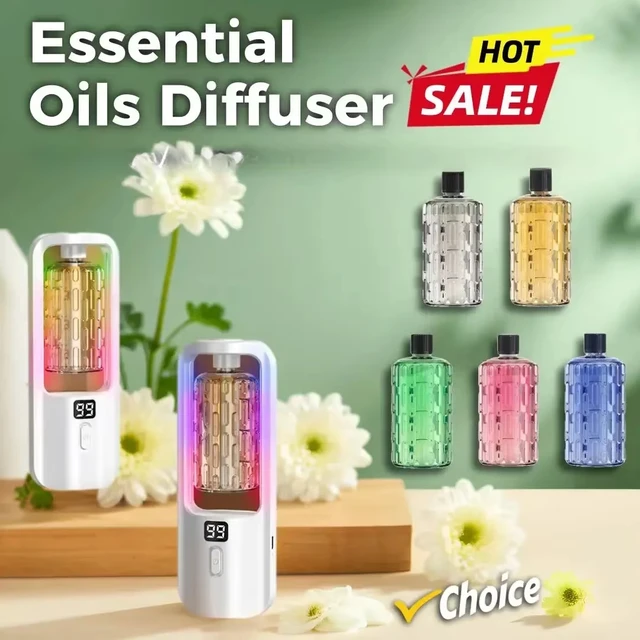 50ml Essential Oils Diffuser USB Multi-mode LED Digital Display 5 Gear Home Wall Mounted Display Air Freshener Smart Fragrance 1