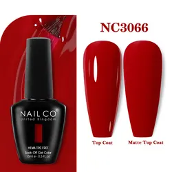 Vibrant Gel Nail Polish Collection - Semi - Permanent Soak - Off UV Coating (15ml) (3066)