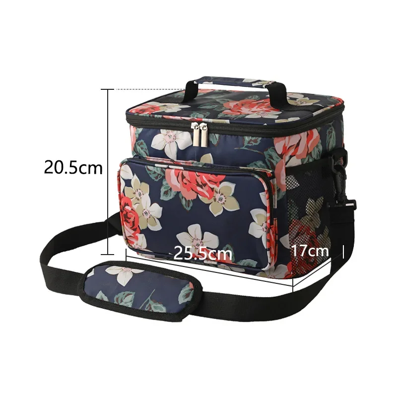 Portable Cooler Bag For Food Thermal Lunch Bag Waterproof Travel Insulated Picnic Box Camping BBQ Family Outdoor Activities