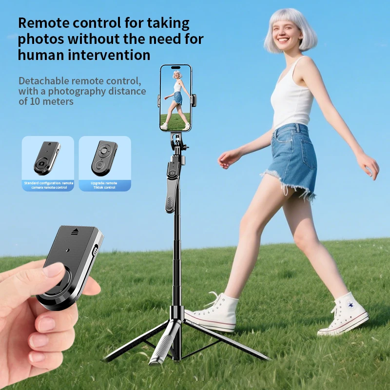 Scalable Selfie Stick with Tripod and Bluetooth Shutter