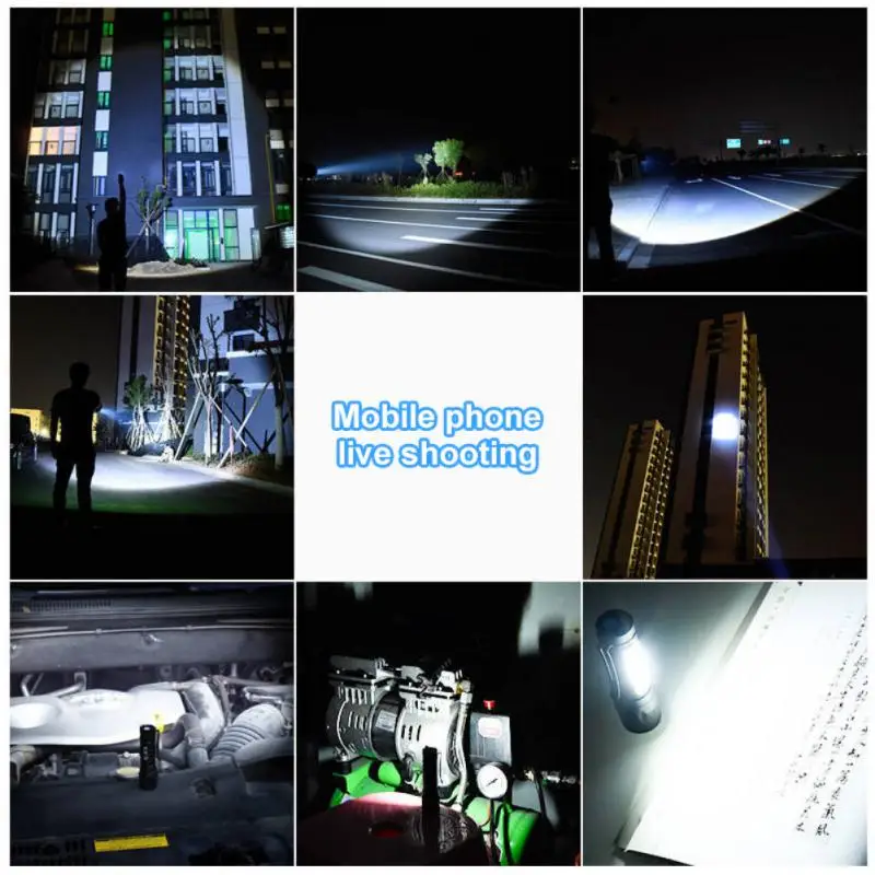 줌 포커스 미니 LED 손전등, 배터리 내장 XP-G, Q5 램프 랜턴, 작업등, 충전식 미니 손전등, 1 5 개