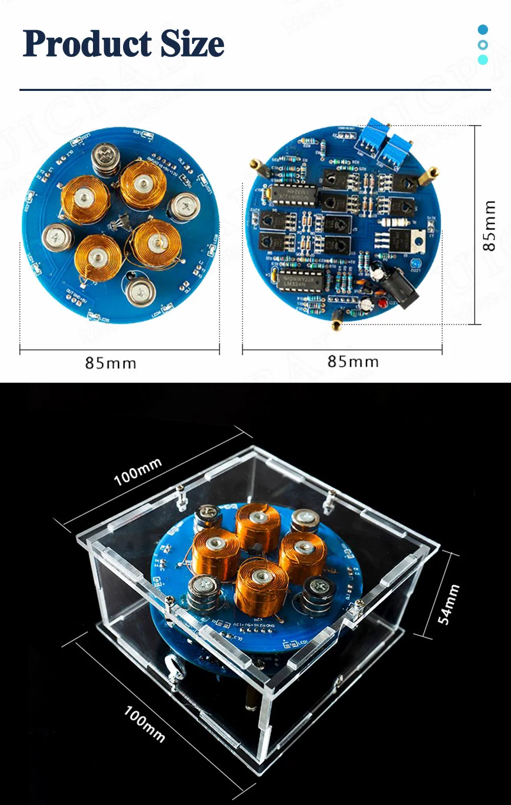 DIY Magnetische Levitation Kit Experiment PCB Löten Projekt Praxis Solder Montage Magnet DIY Elektronische Kit 2-5W 150G Last – Detail 3