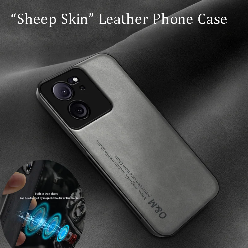 Custodia per telefono in pelle scamosciata per Xiaomi Mi 11 12 13 Lite 14 10T 11T 12T 13T Poco F3 F4 F5 Pro Magnete incorporato in silicone di ferro_voghion.com