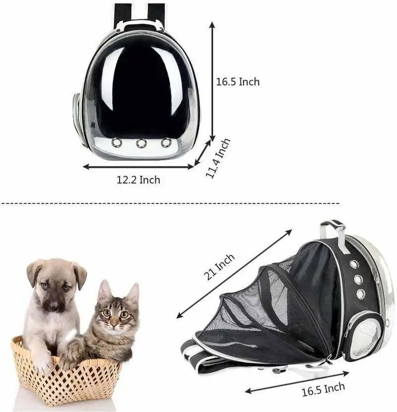 Pet Carrier Bag Pet Carrier Backpack Pet Bag Portable Carrier capsule astronaut Shoulder Bag Backpack Foldable For Pet Dog Large Space Tent Cage Bubble