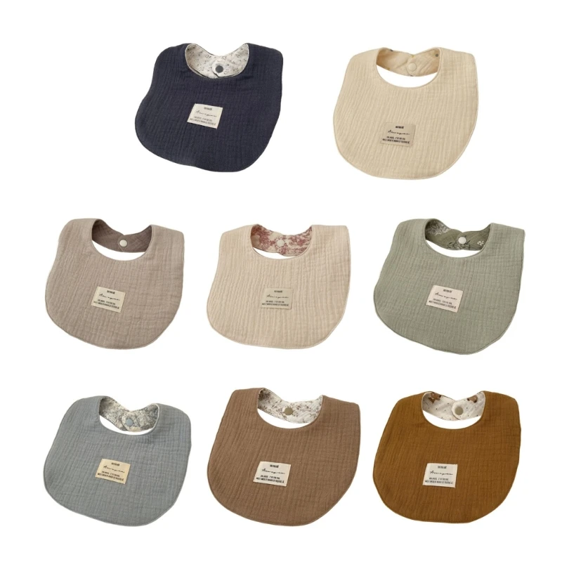 

Saliva Towel Feeding Bibs Soft Breathable Bib Drooling Apron Cotton Burp Cloths