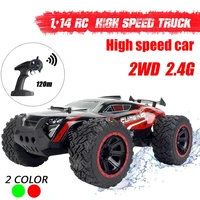 1:14 RC Car 2.4Ghz High Speed Off-road Racing Remote Control Car Vehicle Electric Monster Truck Crawlers Toys for Children Boys 1