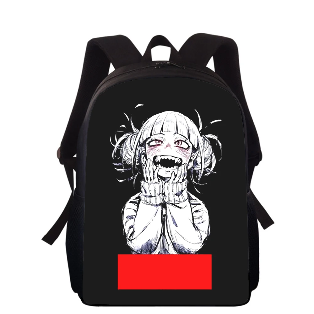 Anime My Hero Academia HIMIKO Toga 15” 3D Kids Backpack Primary School Bags for Boys Girls Back Pack Students School Book Bags