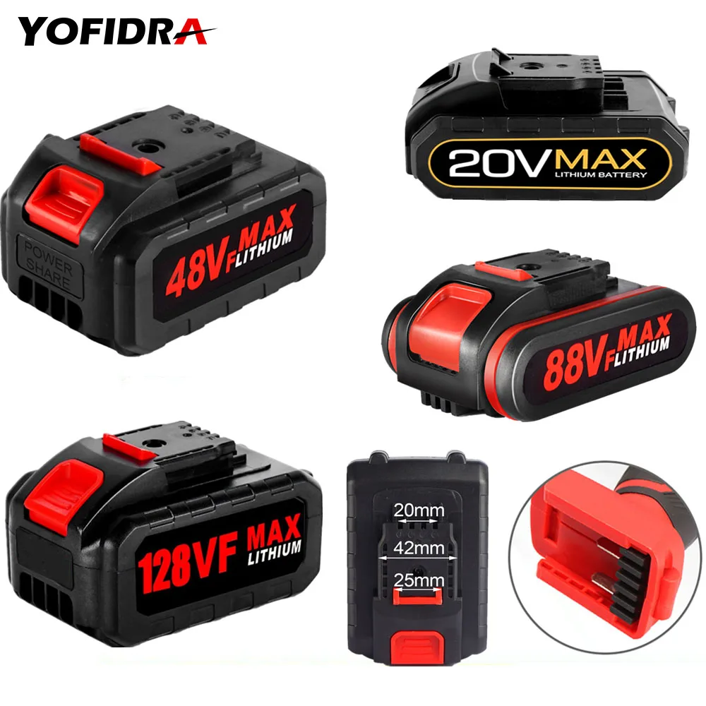 128VF 48VF 98VF 88VF Worx 무선 스크루드라이버 용 충전식 리튬 이온 배터리, 교체 배터리 + EU 충전기 ...