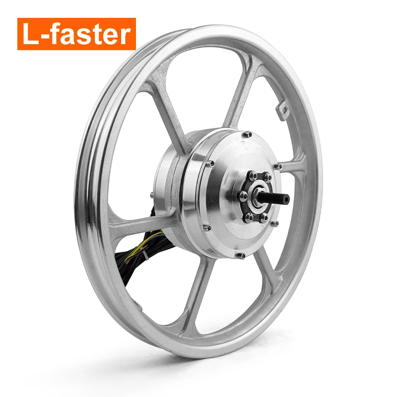 16 Inch 350W Electric Brushless Hub Motor Wheel With Throttle Handle Accelerator For Small Scooter Front Rear Drive Bike Bicycle