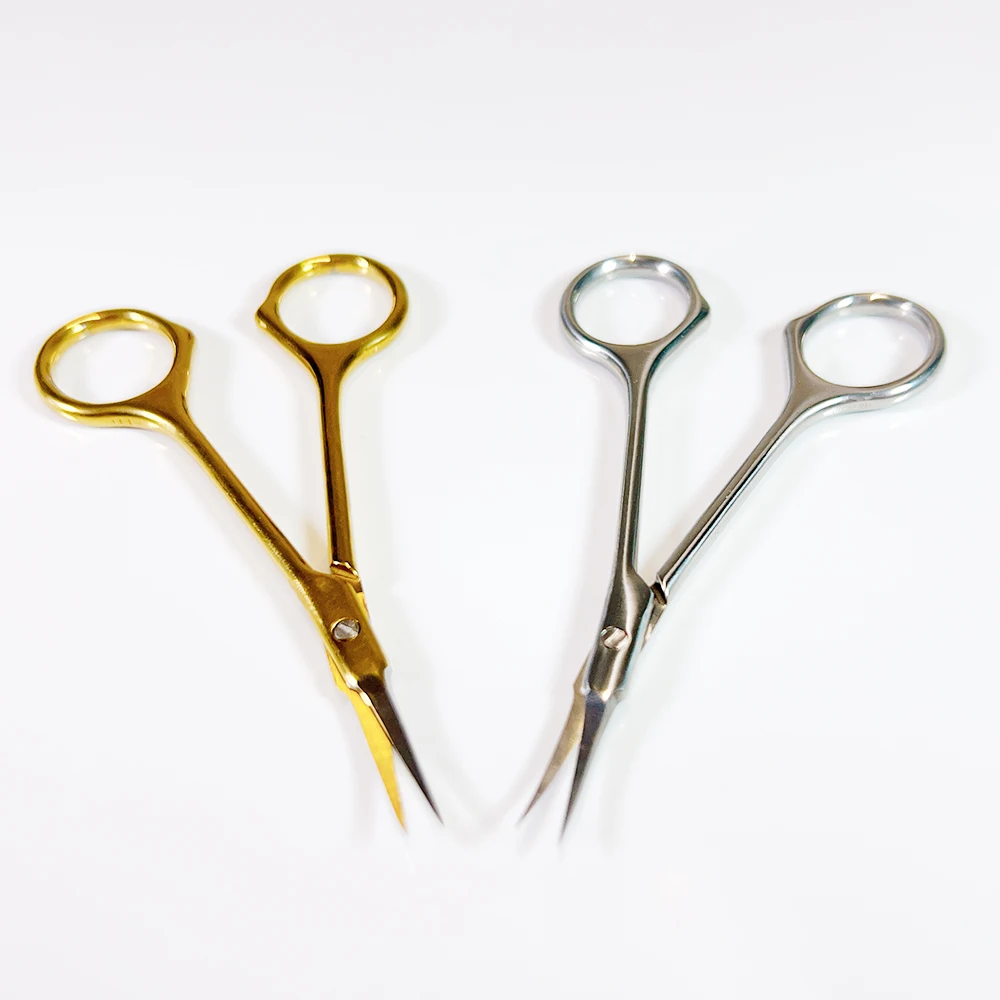 Stainless Steel Cuticle Scissors with Extra Fine Curved Blade