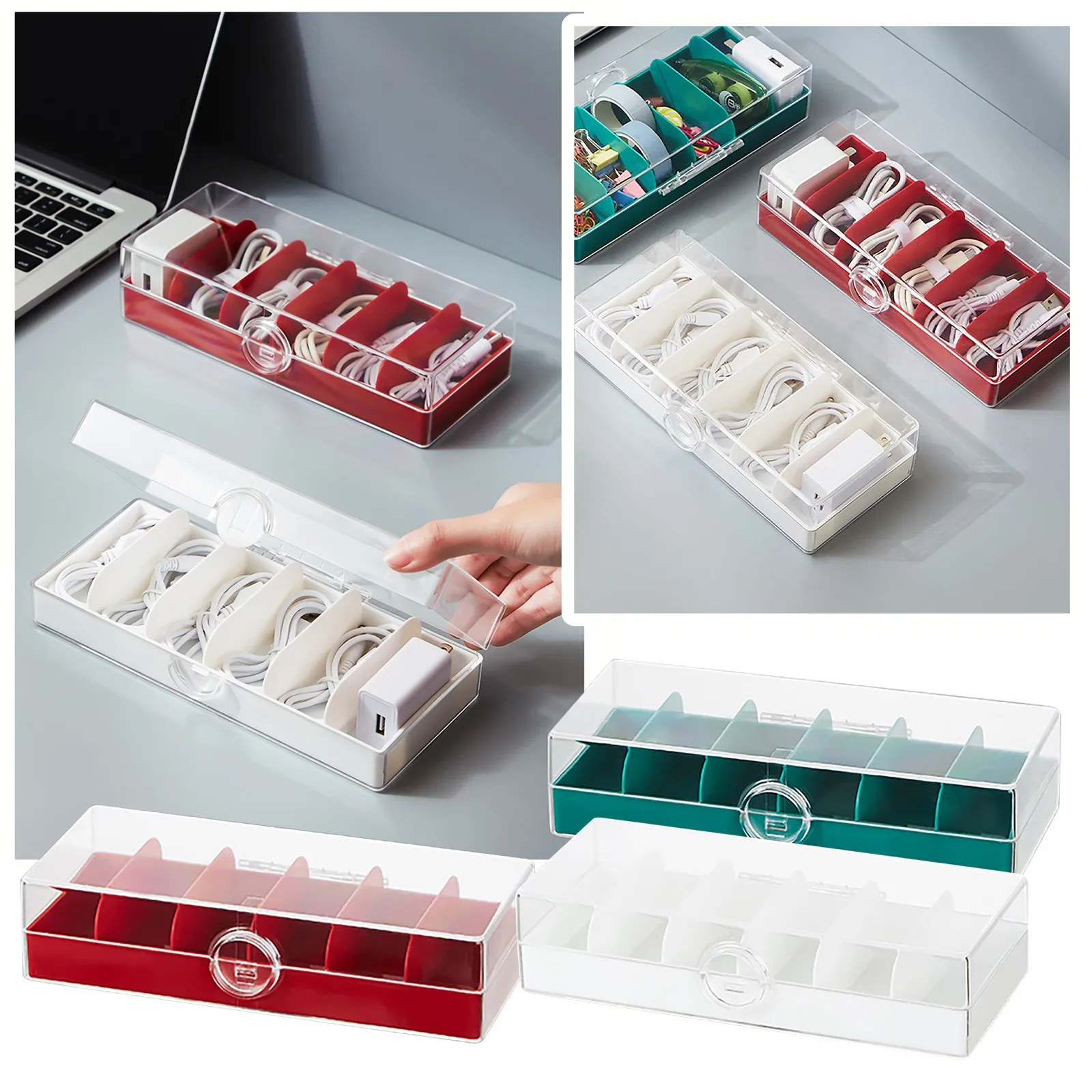 

Коробка для хранения данных, коробка для хранения зарядного кабеля, органайзер для USB-кабеля, маленькая настольная коробка для хранения электронных аксессуаров