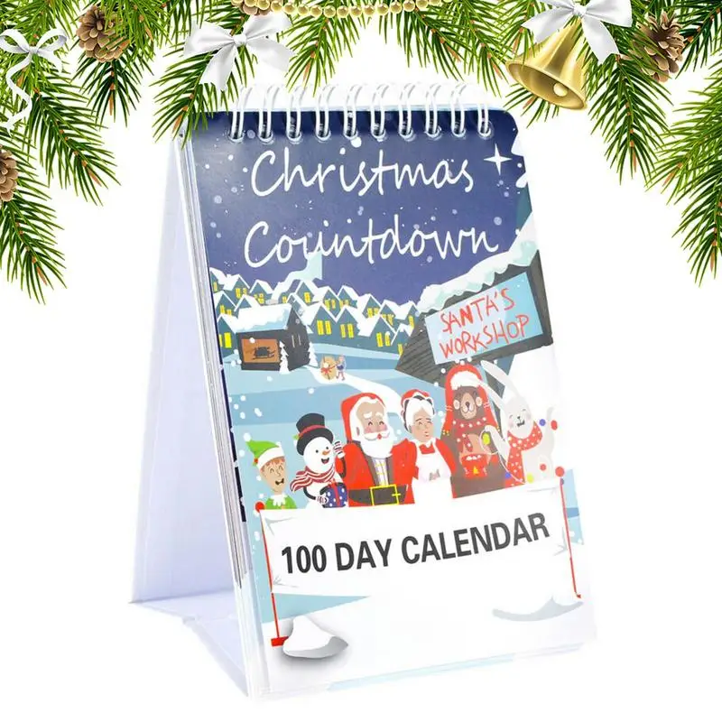 

Christmas Countdown 2023 Tear Off Standing Calendar 100 Days Christmas Calendar For School Company Home Apartment And Business