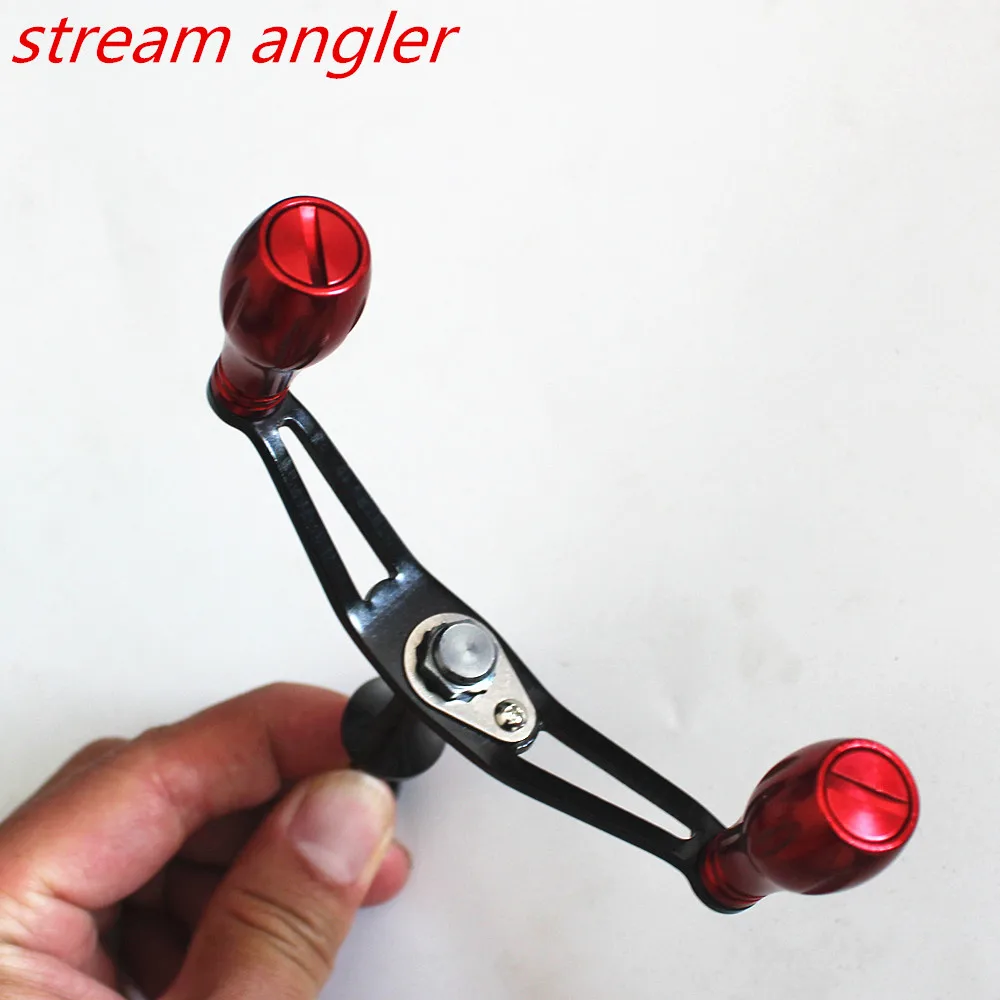 kawa Fishing Reel Handle Carbon Fiber With Alloy Knob For Shimano Reel  Double Handle Weight 45.9g DIY Fishing Tackle Accessory