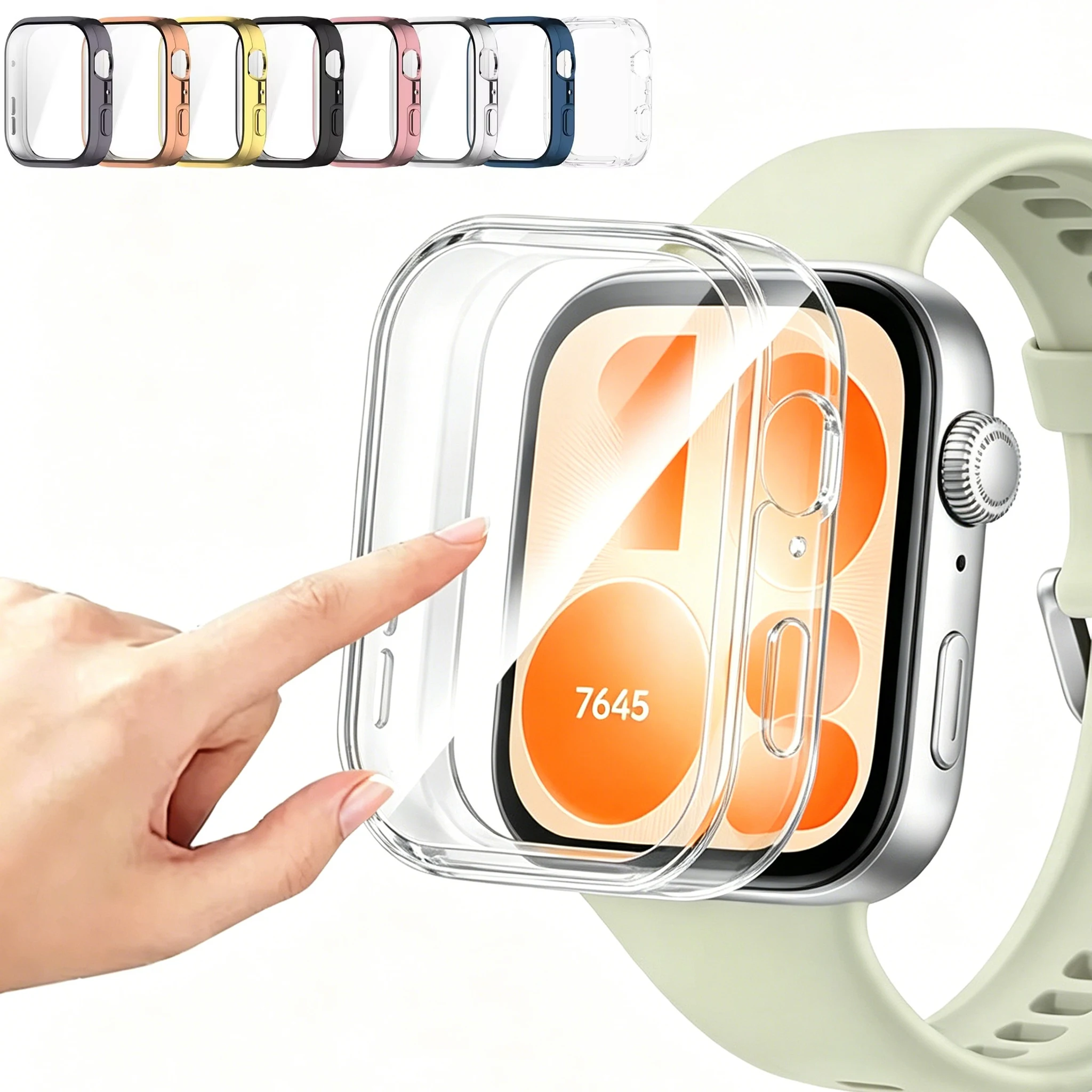 Premium TPU Screen Protector Case: Full Cover Protective Frame Bumper for Smartwatch Accessories