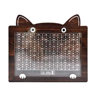 Decorative Natural Wooden Money Box With Counter Kitty Bank Handmade For Creative Children's Saving The Money Goal 10000 Dollor 2
