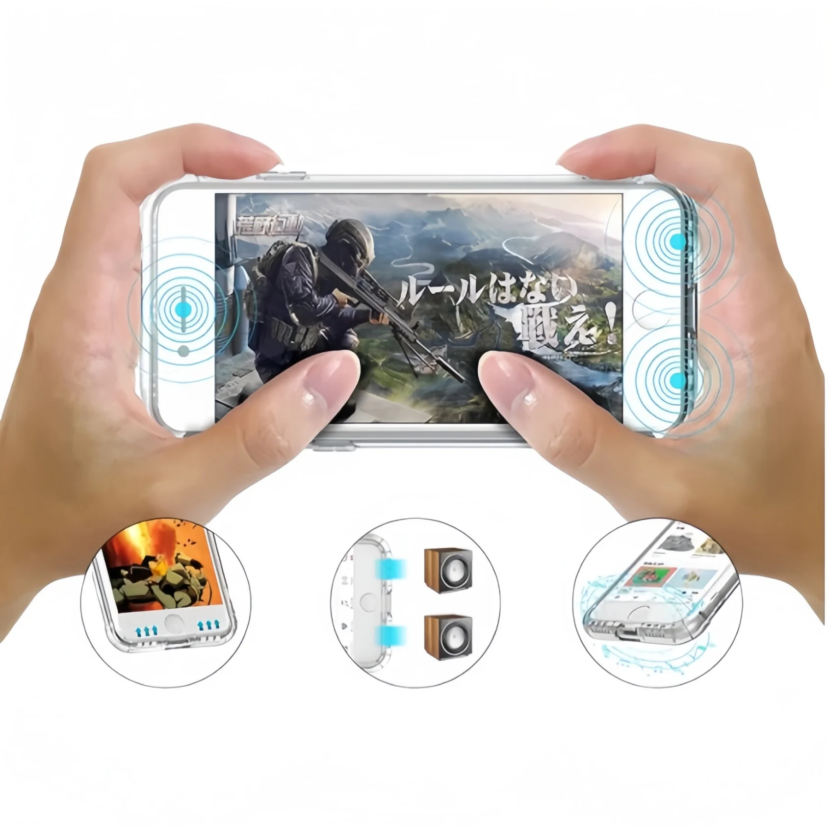 Transparent Slim Soft TPU Case with Shockproof Airbags and Yellowing Resistance - Clear