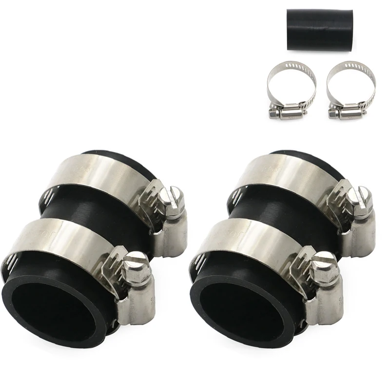 2xForYamahaBanshee350allYearsRubberExhaustPipeClampsExhaust